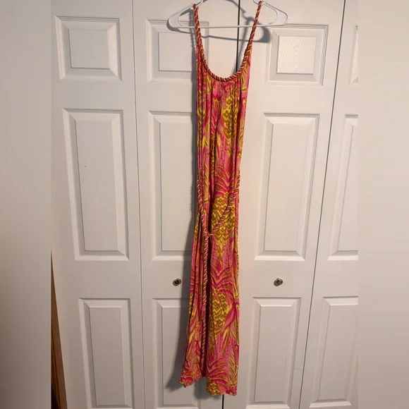 FARM Rio Pineapple Tapestry Pink Jumpsuit- Size Small - Picture 4 of 7